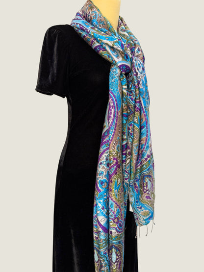 Sapphire Floral Printed Stole