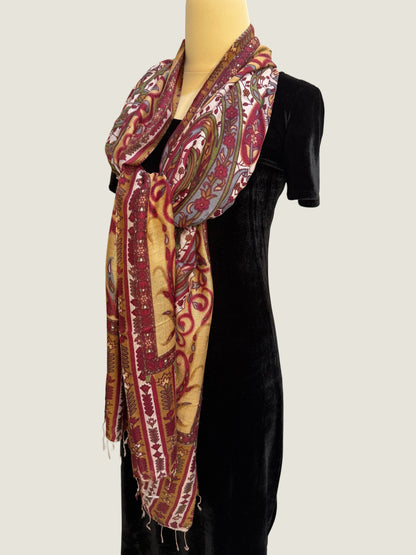 Baroque Garden Floral Printed Stole