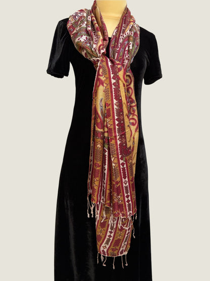 Baroque Garden Floral Printed Stole