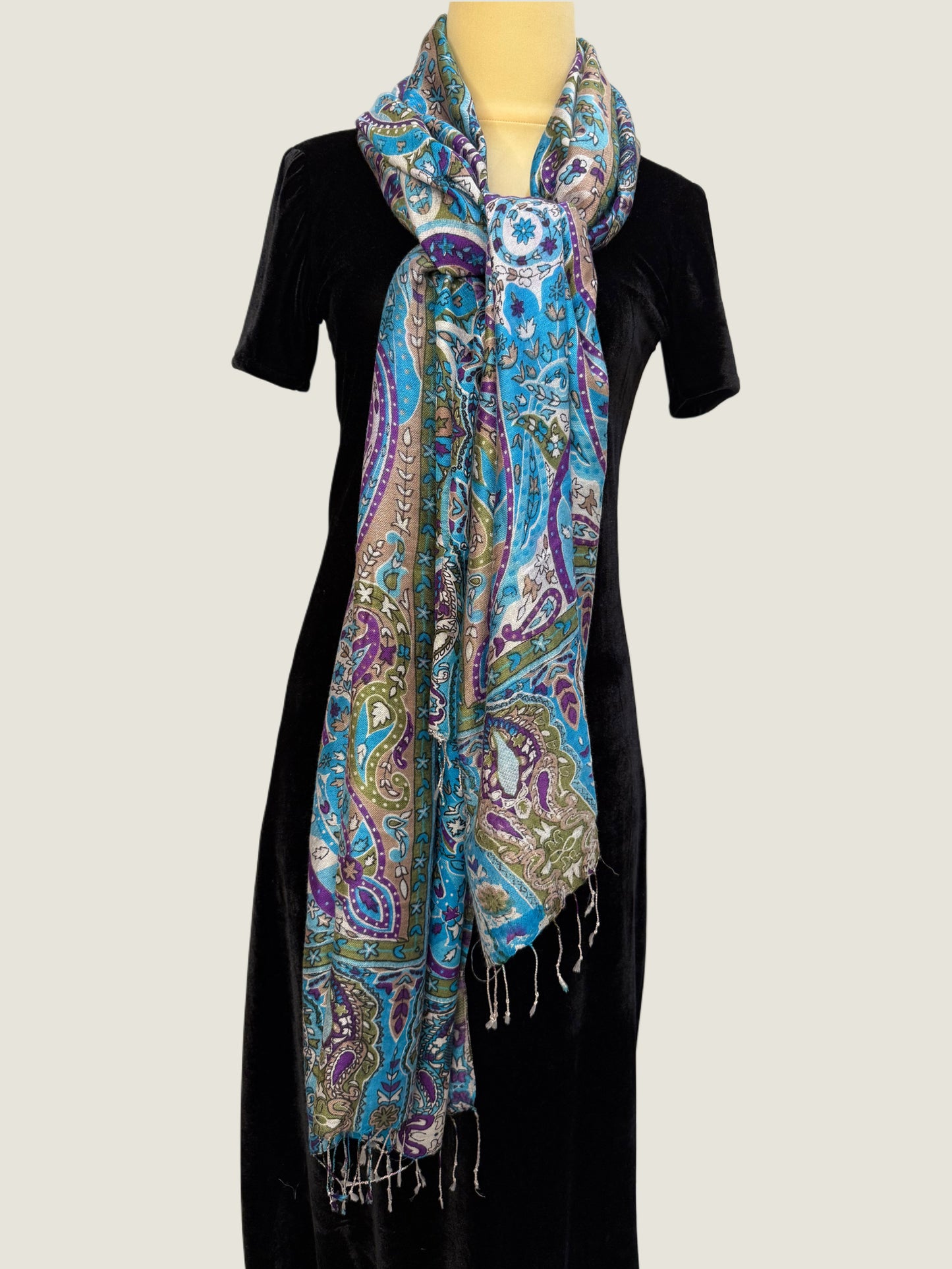Sapphire Floral Printed Stole