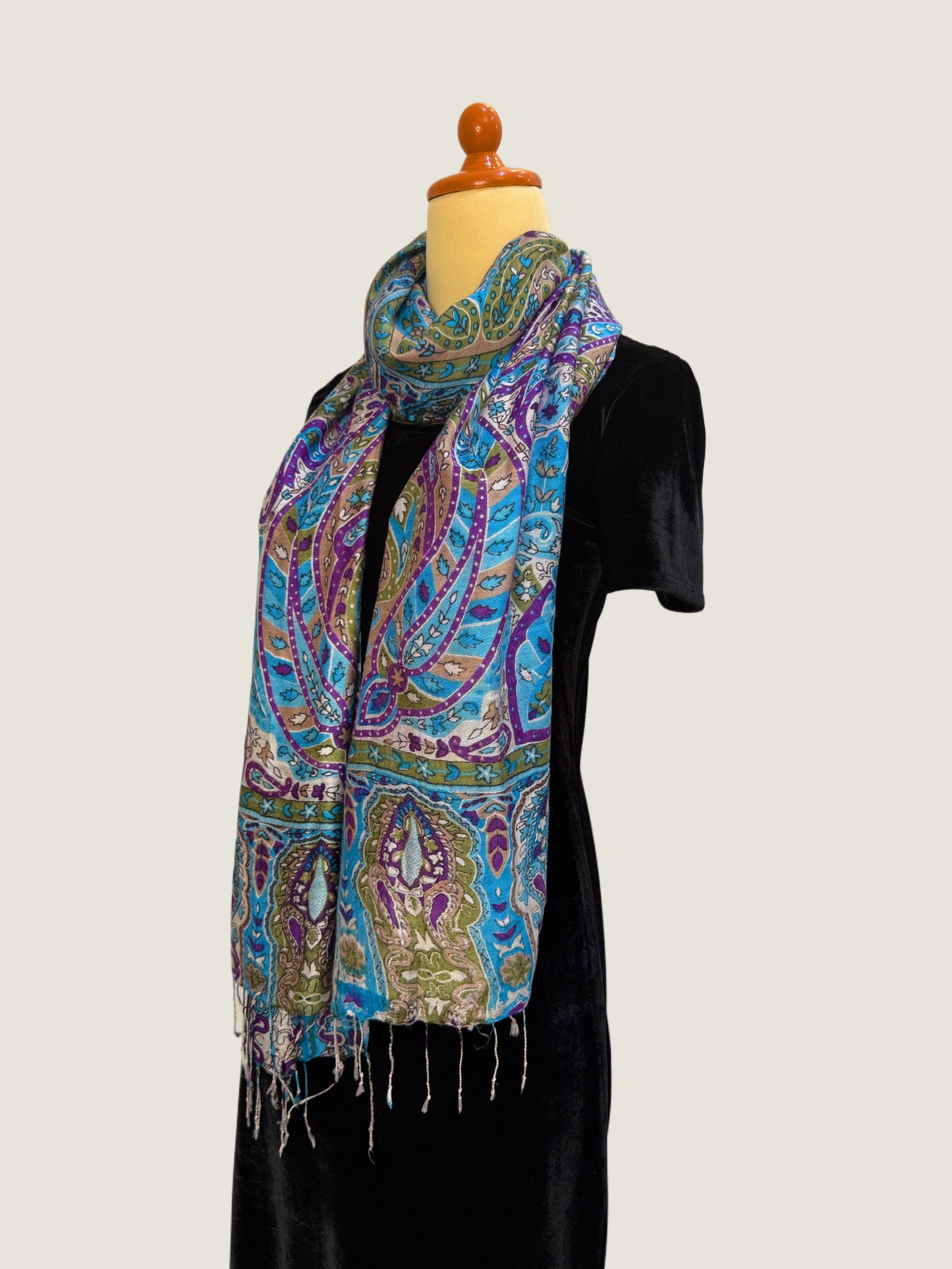 Sapphire Floral Printed Stole