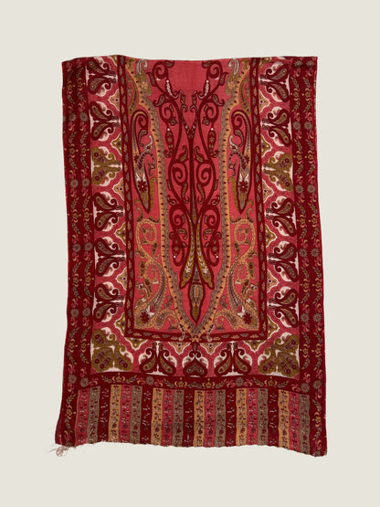 Red Floral Printed Stole