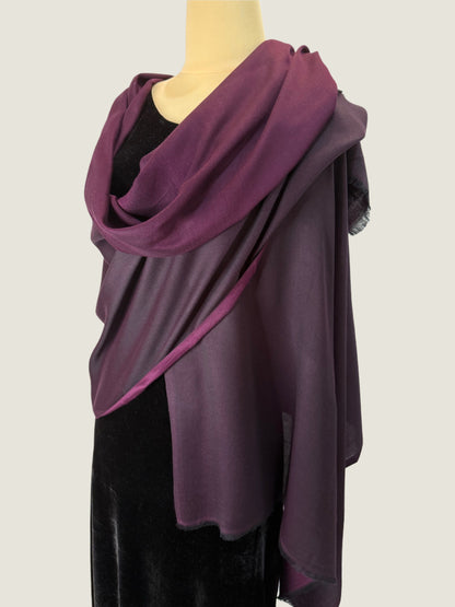 Plum Reversible Stole
