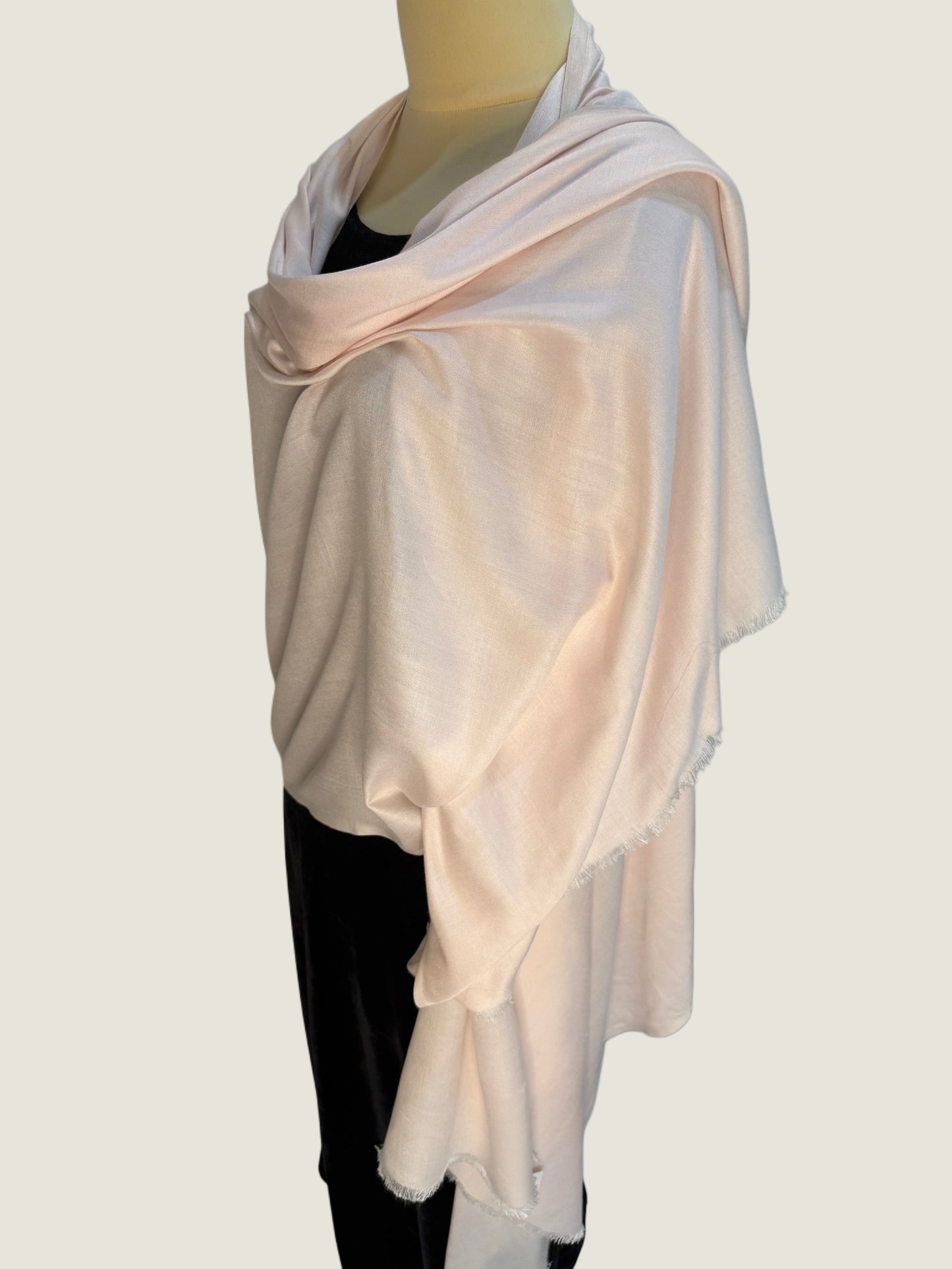 Baby Pink Reversible Stole