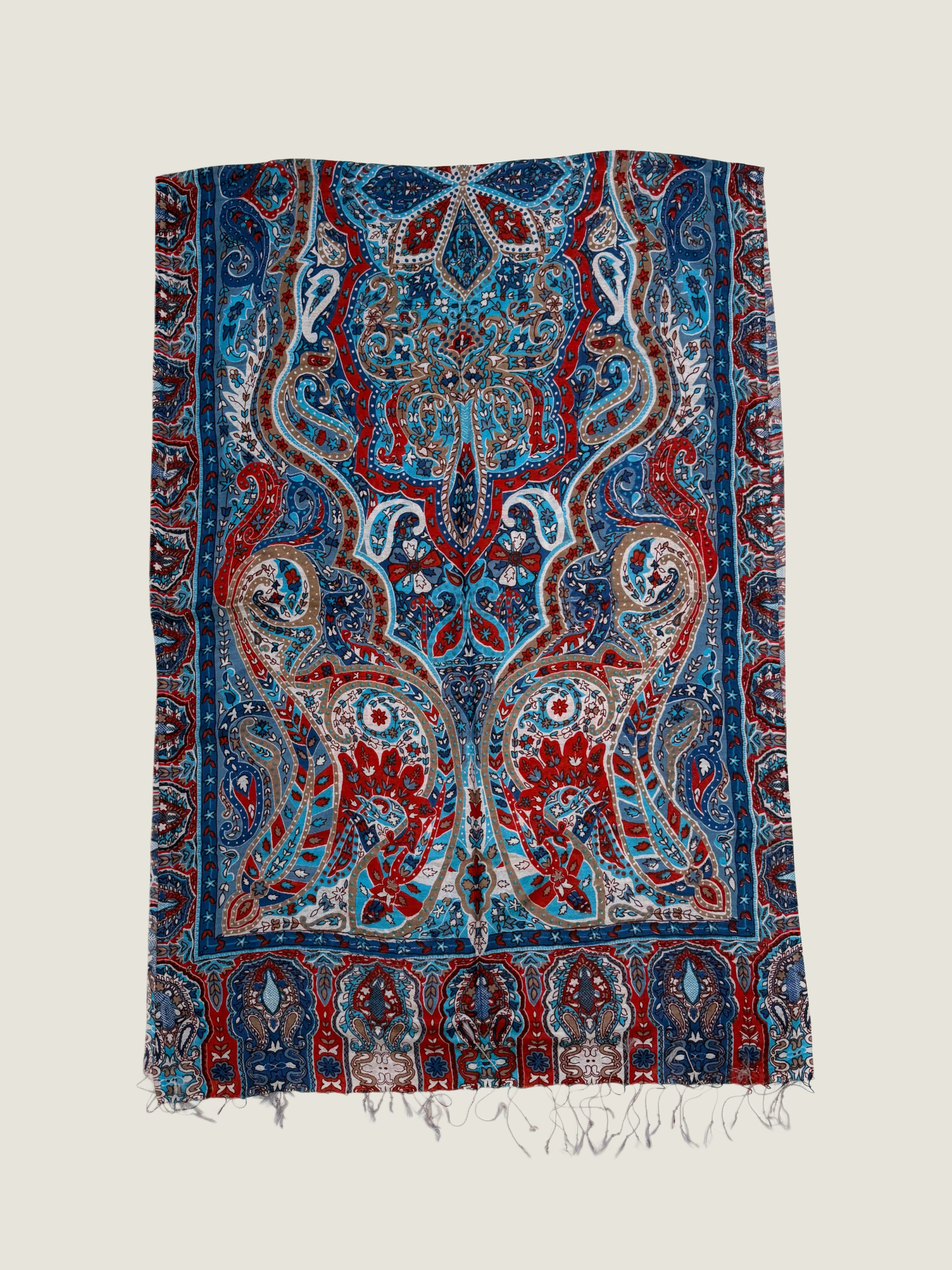 Midnight Ruby Floral Printed Stole