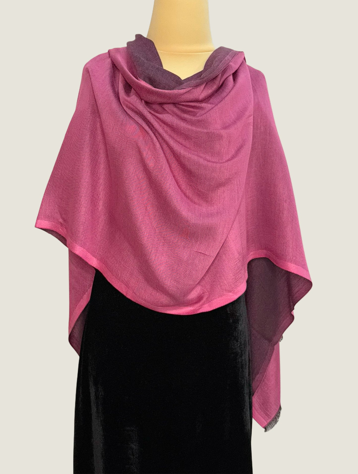 Dusky Rose Reversible Stole
