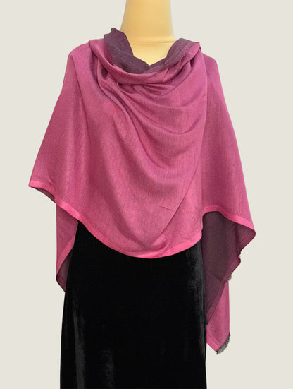 Dusky Rose Reversible Stole