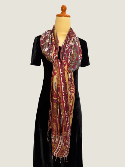 Baroque Garden Floral Printed Stole