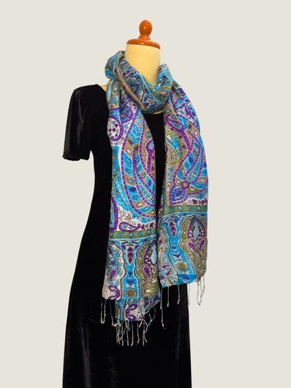 Sapphire Floral Printed Stole