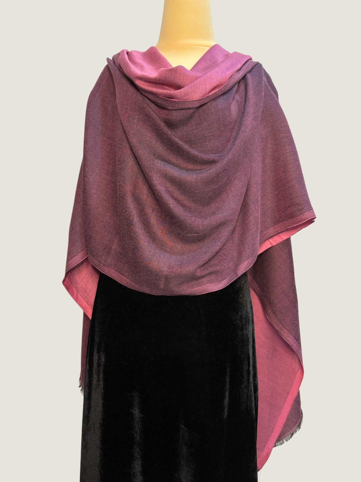Dusky Rose Reversible Stole