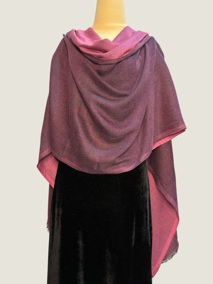 Dusky Rose Reversible Stole