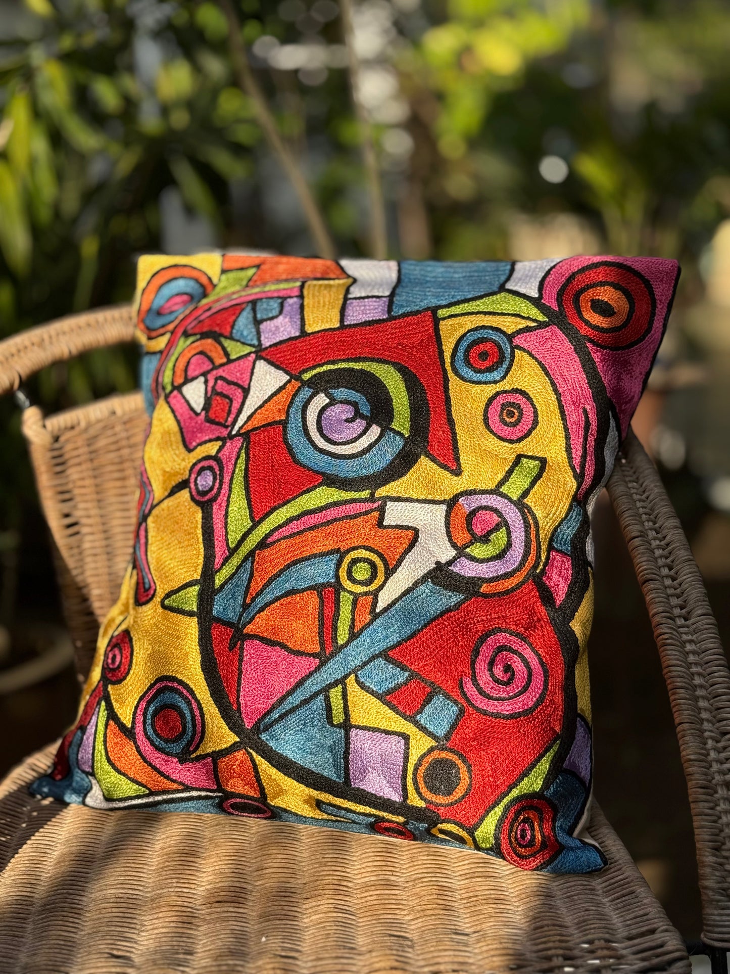 Cotton & Silk Cushion Cover