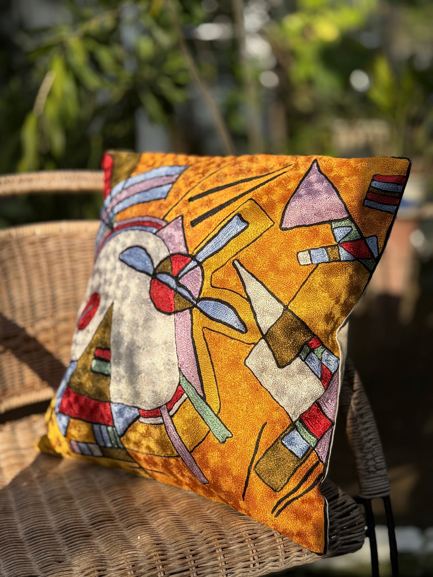 Cotton & Silk Cushion Cover