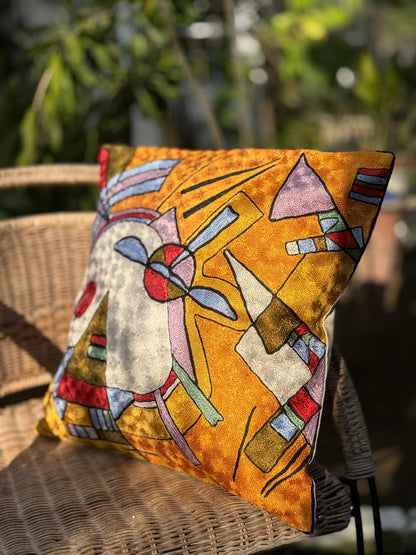 Cotton & Silk Cushion Cover