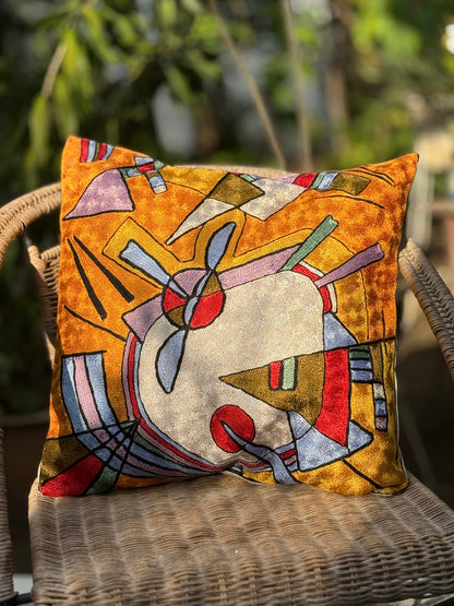 Cotton & Silk Cushion Cover