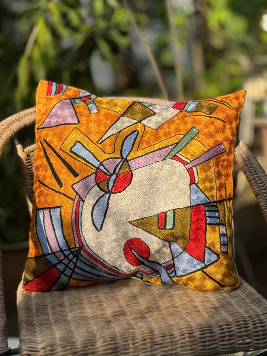 Cotton & Silk Cushion Cover