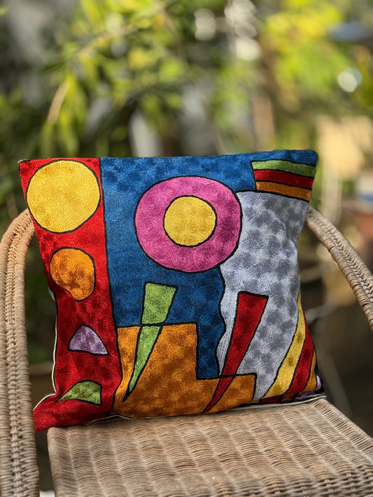 Cotton & Silk Cushion Cover