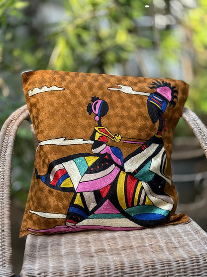 Cotton & Silk Cushion Cover