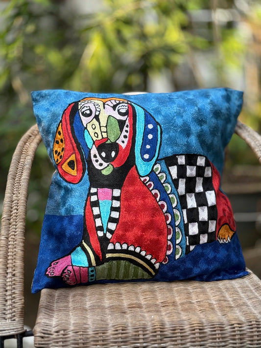 Cotton & Silk Cushion Cover
