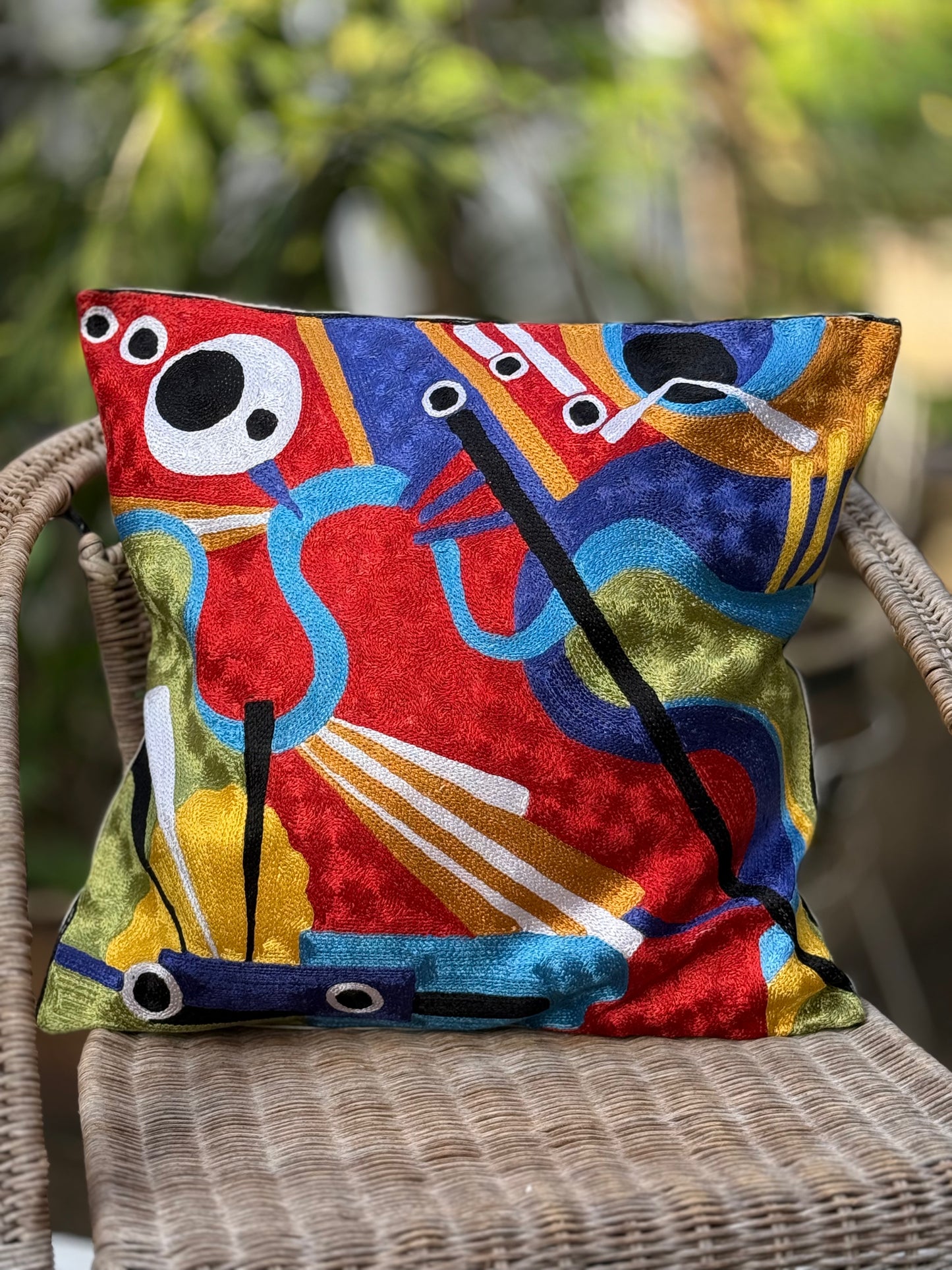 Cotton & Silk Cushion Cover