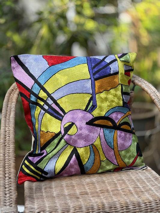 Cotton & Silk Cushion Cover