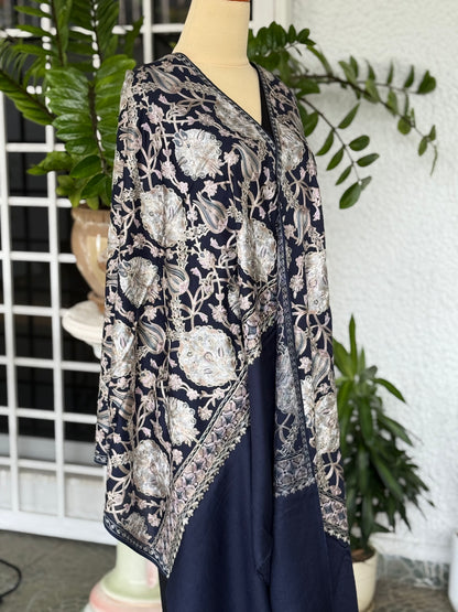 Tulip Stole Navy Blue