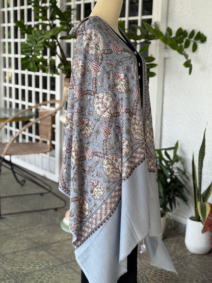 Tulip Stole Baby Blue/Pink