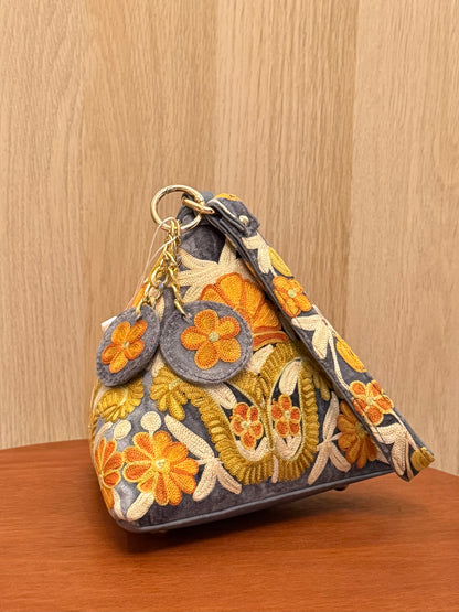 Floral Pyramid Bag