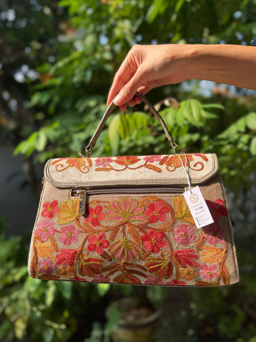 Floral Kashmiri Handbag