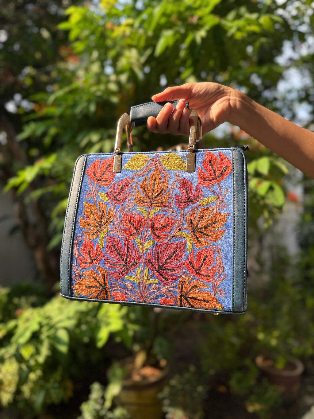 Floral Kashmiri Handbag