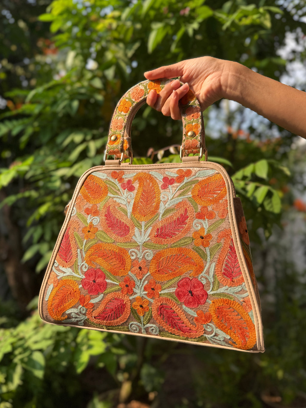 Floral Kashmiri Handbag