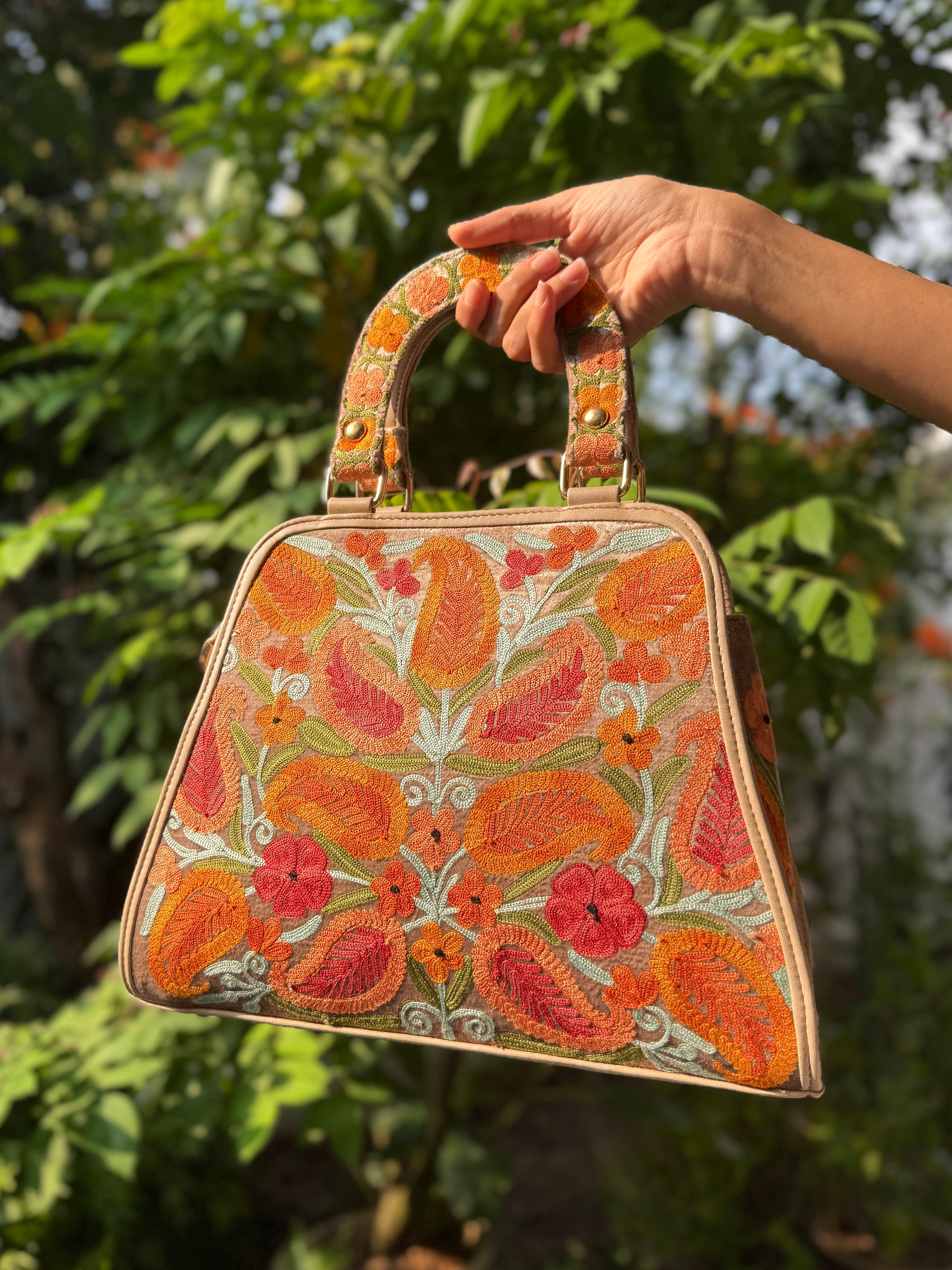 Floral Kashmiri Handbag