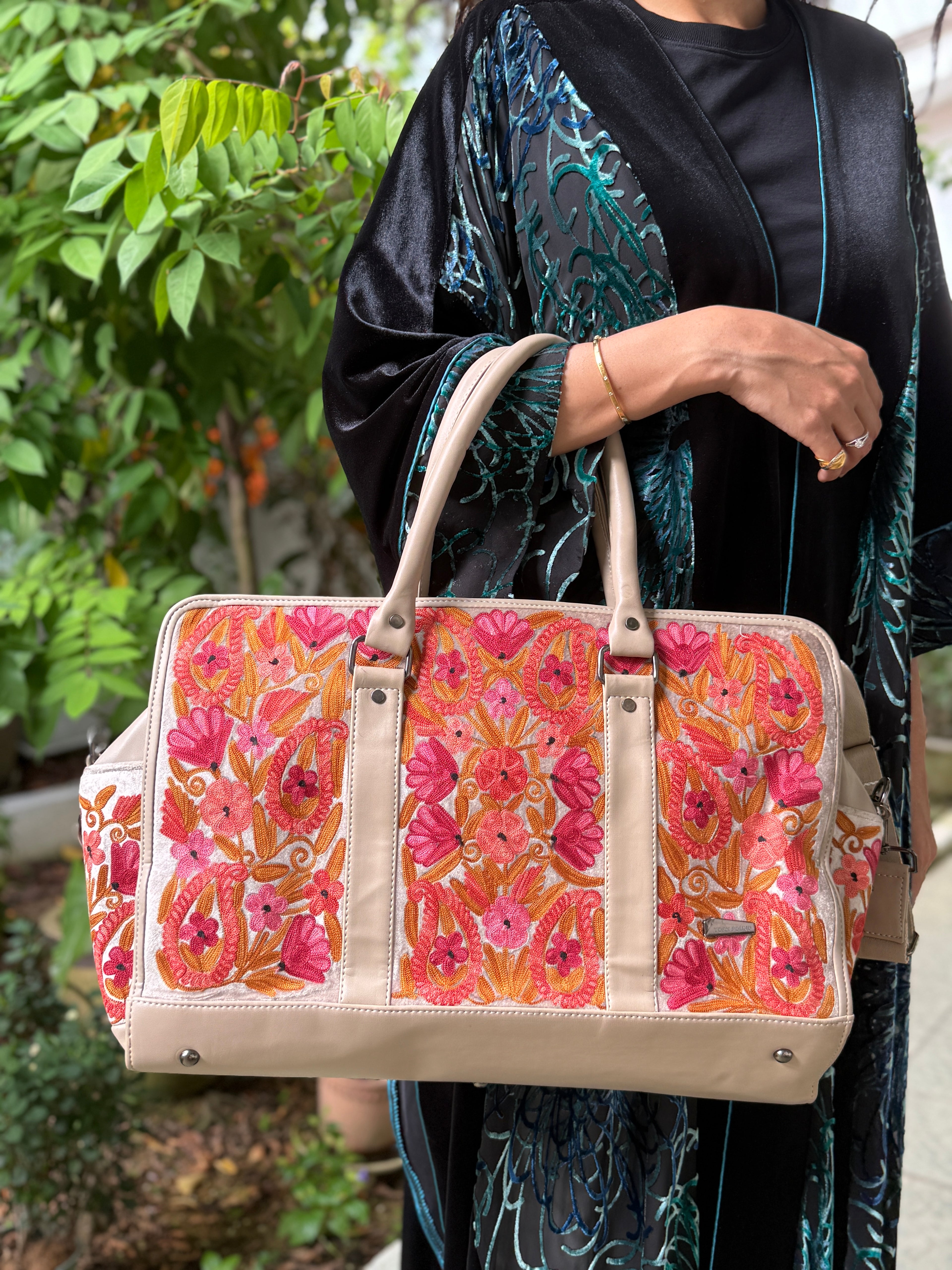 Floral Kashmiri Travel Bag