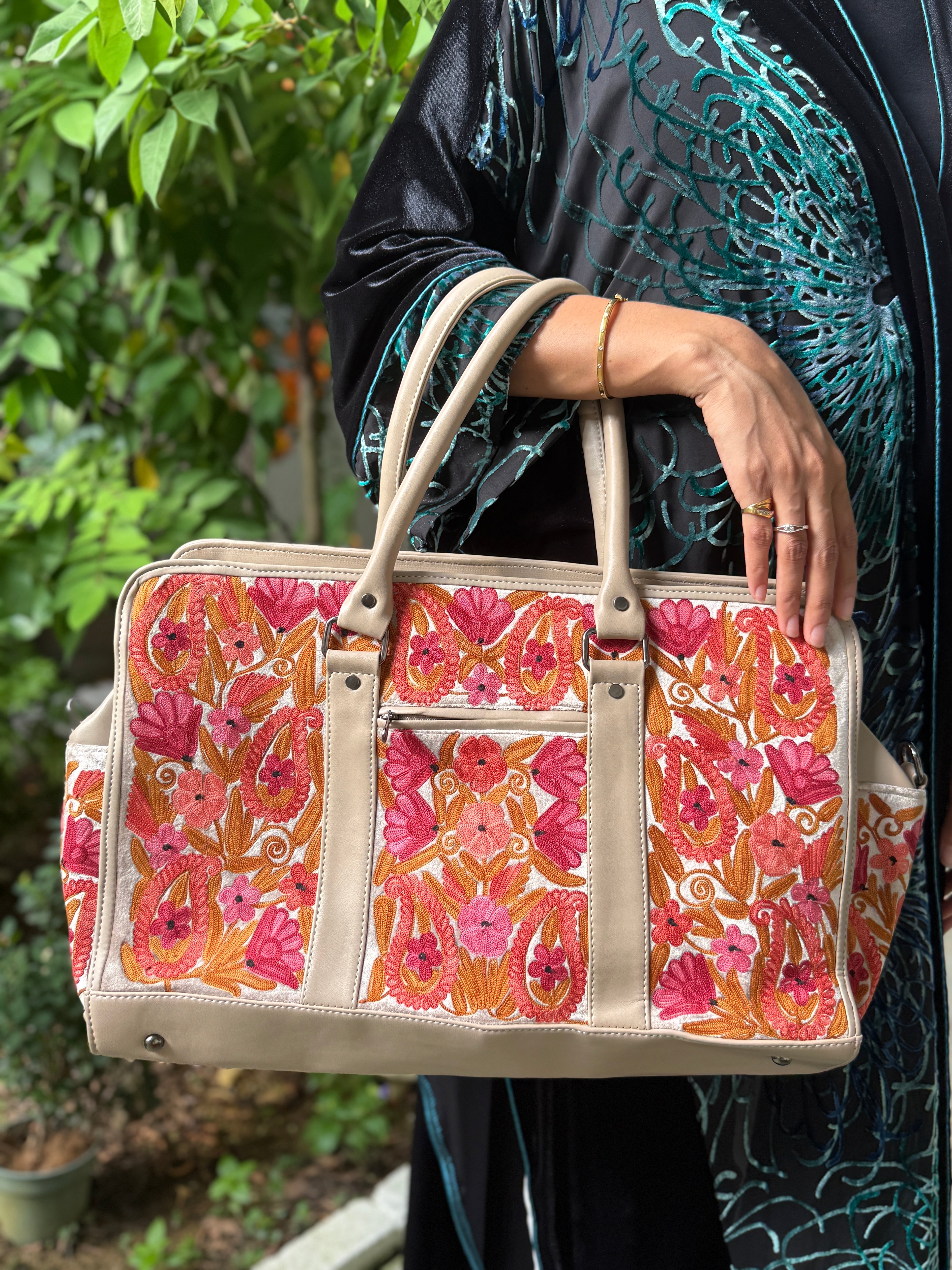 Floral Kashmiri Travel Bag
