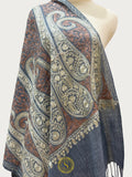 Elegant Kashmiri Aari Work Wool Shawl | Embroidered
