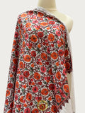 Elegant Kashmiri Aari Work Wool Shawl | Embroidered