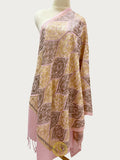 Elegant Kashmiri Aari Work Wool Shawl | Embroidered
